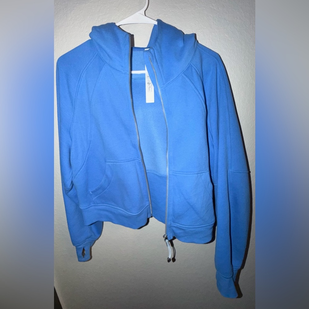 🏷️SOLD lululemon Scuba Oversized Full-Zip Hoodie Pool Party Blue XS/S